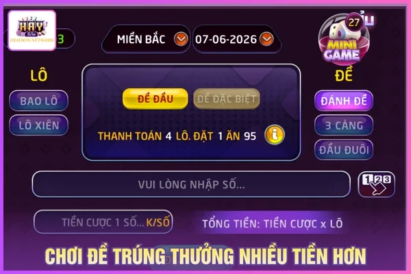 Lô Đề HAYWIN Và Tổng Hợp Các Tỷ Lệ Cược Thường Gặp 2 Cách chơi đề có tỷ lệ thưởng cao nhưng cơ hội trúng thấp